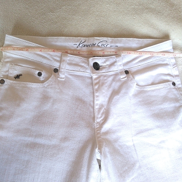 Kenneth Cole New York White Skinny Jeans Size 25 - Picture 7 of 8